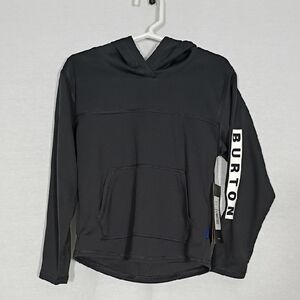 NWT Burton TD Multipath Po True Black Long Sleeve Knit Hooded Top Boys Size 4T